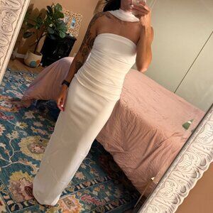 Peppermayo Libra Maxi Dress- White (BRAND NEW)